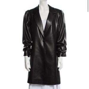 Black Women's Leather Coat